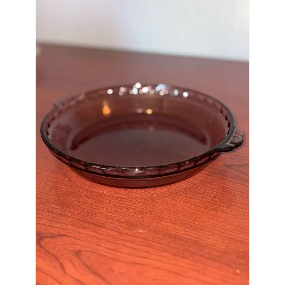 Vintage PYREX Amethyst Purple Scalloped 9.5